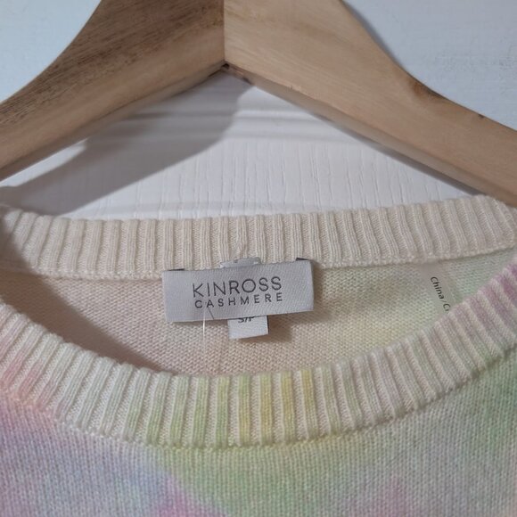 NEW! Kinross | Dreamscape Easy Crew Cashmere Sweater - Picture 4 of 12